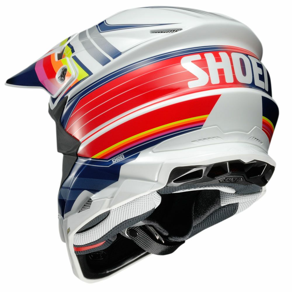 SHOEI VFX-WR オフロードヘルメット 息詰まる 赤・白・黒
