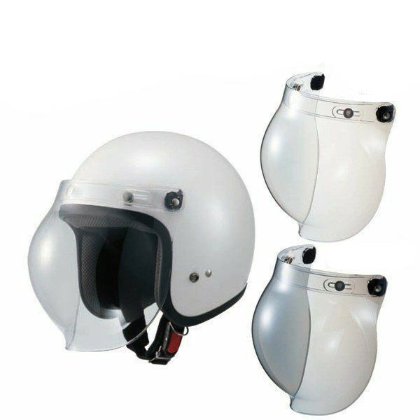 SHOEI オープンフェイスヘルメット ホワイト ミラーシールド付き 射し込ん 