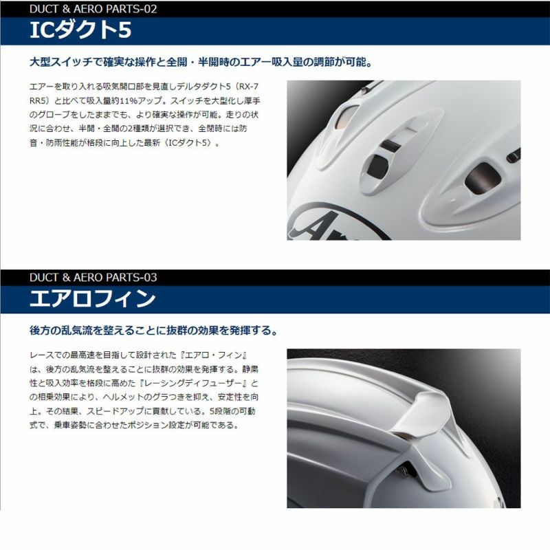 Arai アライ フルフェイスヘルメット RX-7X MAVERICK GP5 ...