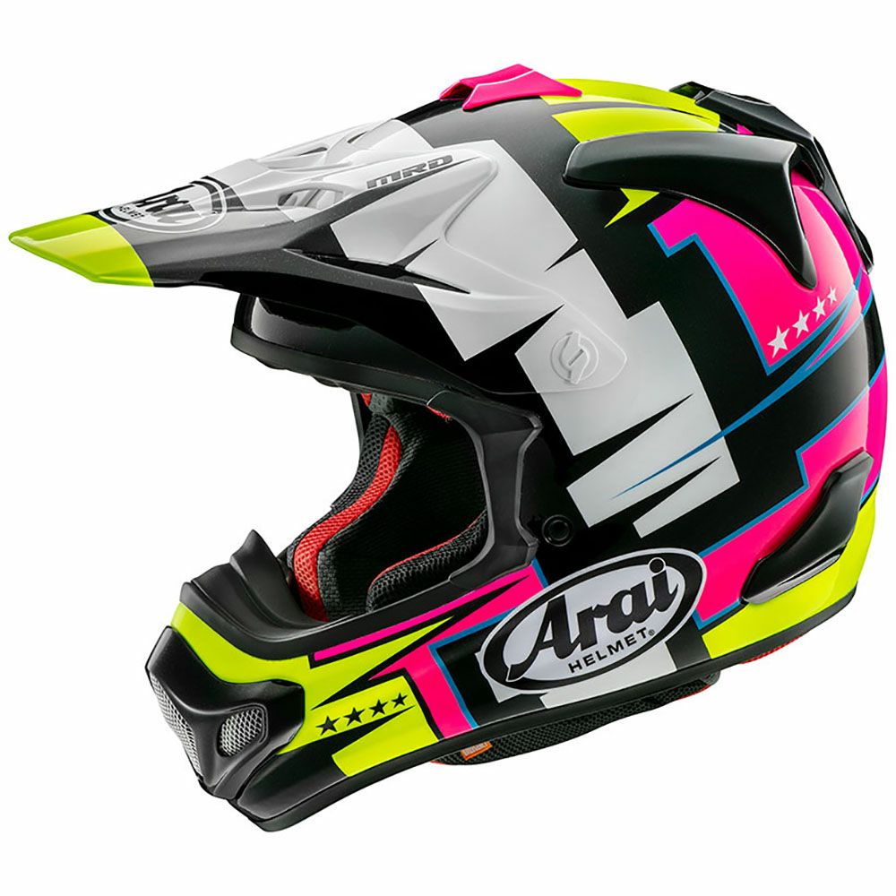 Arai アライ MX‐3 オフロードヘルメット 中古 白 バイク XL 迷わす 袋付き 