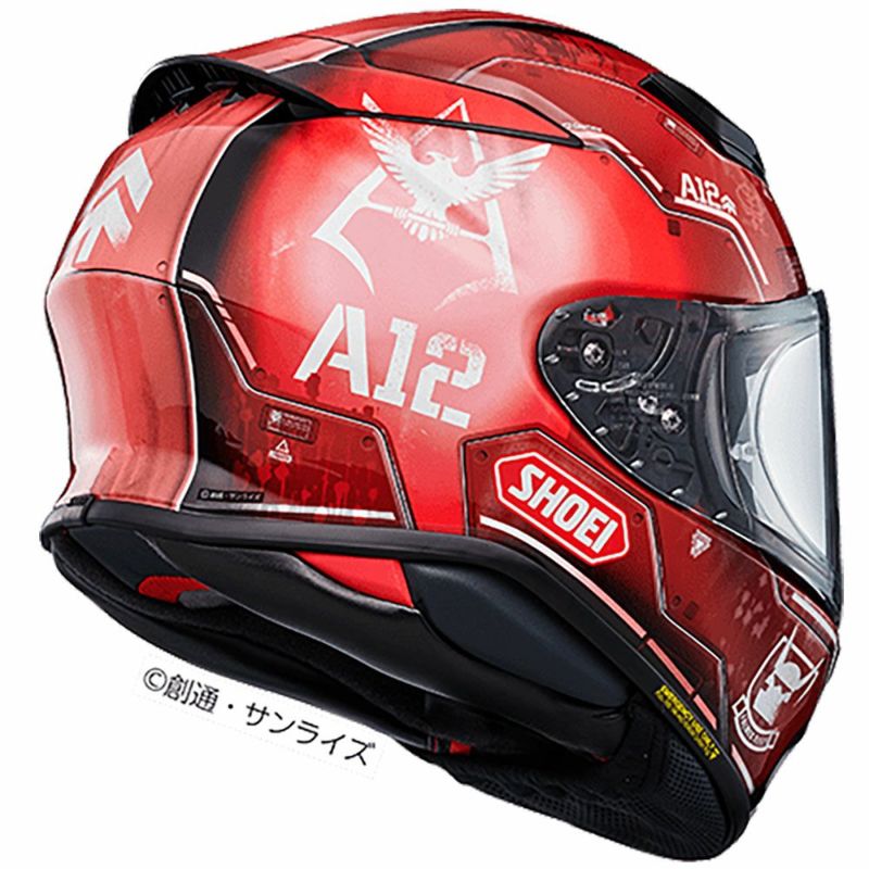 シャア専用バイクヘルメット SHOEI Z-8にNewカラー「機動戦士ガンダム THE ORIGIN」(OVA版)と
